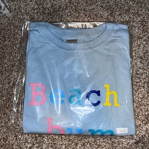 LIGHT BLUE BEACH BUM TEE